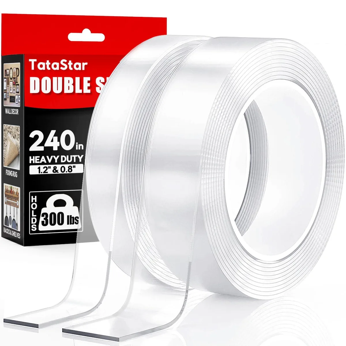 Tatastar NNT03-32-2 fastener 2 rolls 20 ft 1.2 in &amp; 0.8 in — product photo