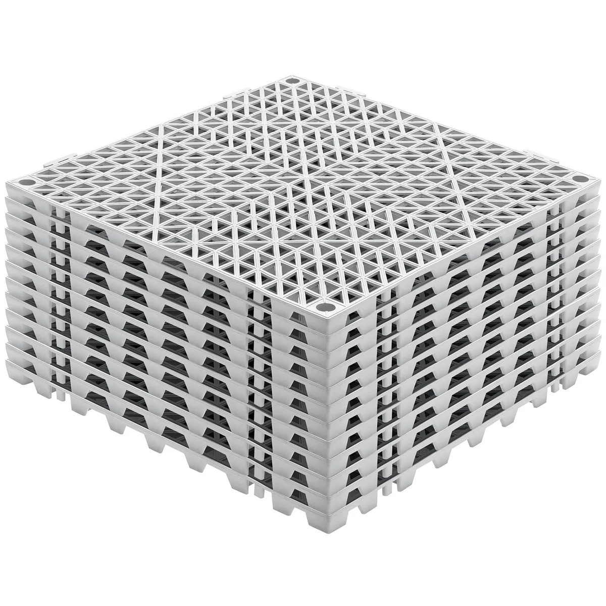 VEVOR VEVOR 12 Pack 12" x 12" Interlocking Drainage Mats Gray — product photo