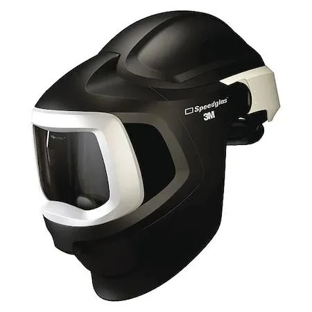 3M Speedglas 9100 welding helmet black grey silver fixed shade 5 hard hat included