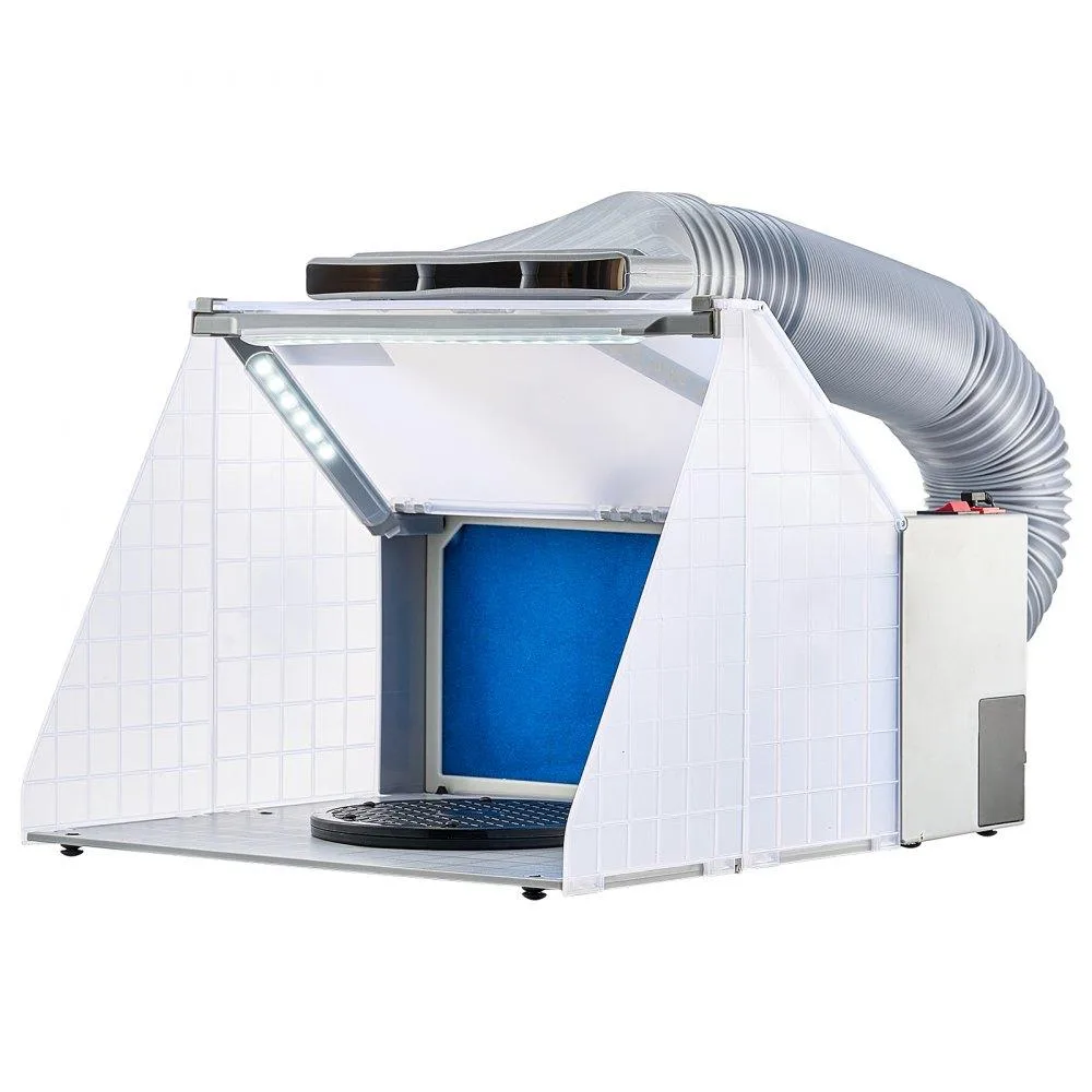 VEVOR VEVOR Airbrush Spray Booth Kit LED Lights Exhaust Fan Hose 18.9x16.5x13.4in — product photo