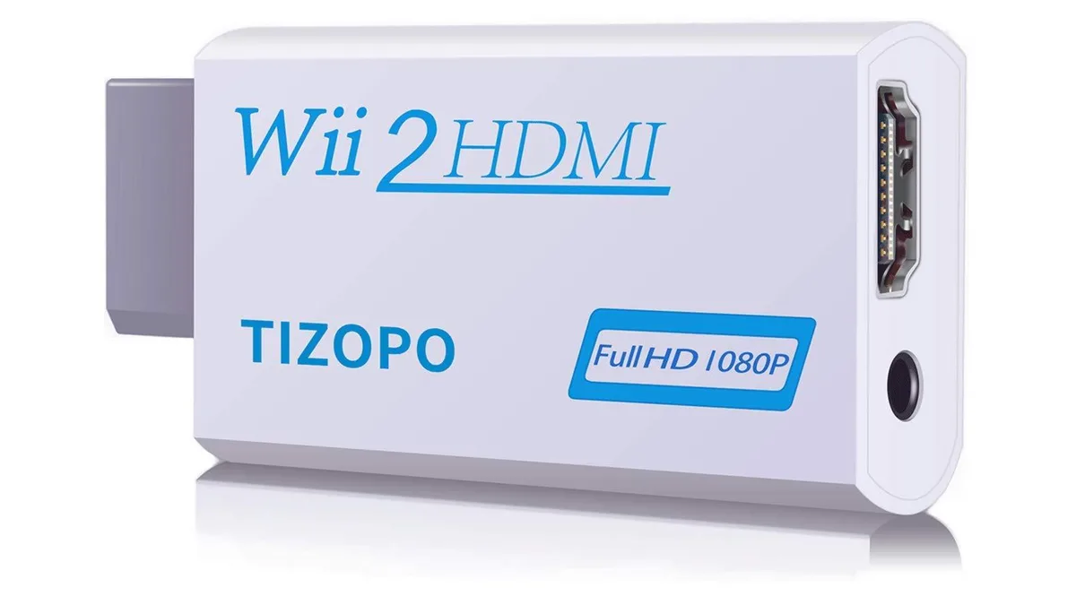  TIZOPO HX-004 Wii HDMI Converter 1080p 3.5mm Audio Jack — product photo