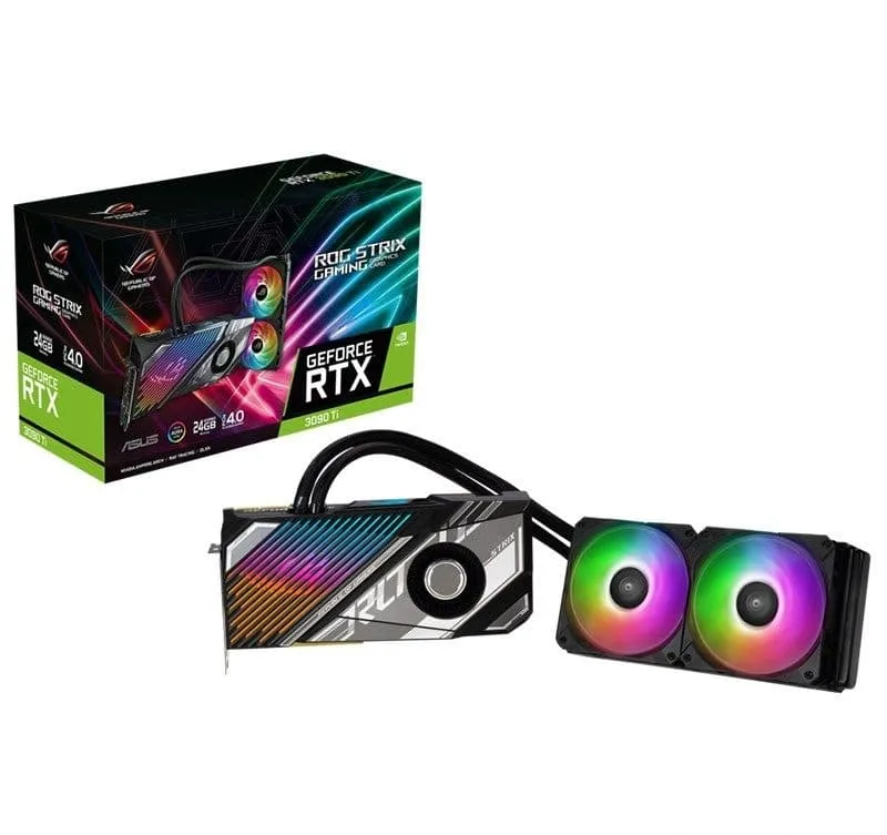 ASUS ASUS ROG Strix LC GeForce RTX 3090 Ti 24GB graphics card — product photo
