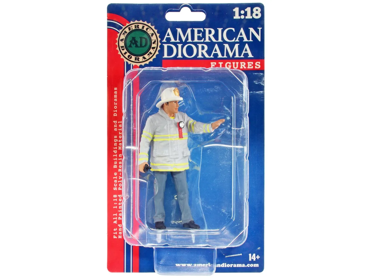 American Diorama American Diorama Fire Captain Figure 1/18 Scale — product photo