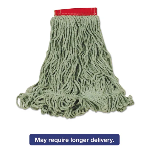 Rubbermaid Rubbermaid FGD25306GR00 Green Cotton Synthetic Looped End Wet Mop Large — صورة المنتج