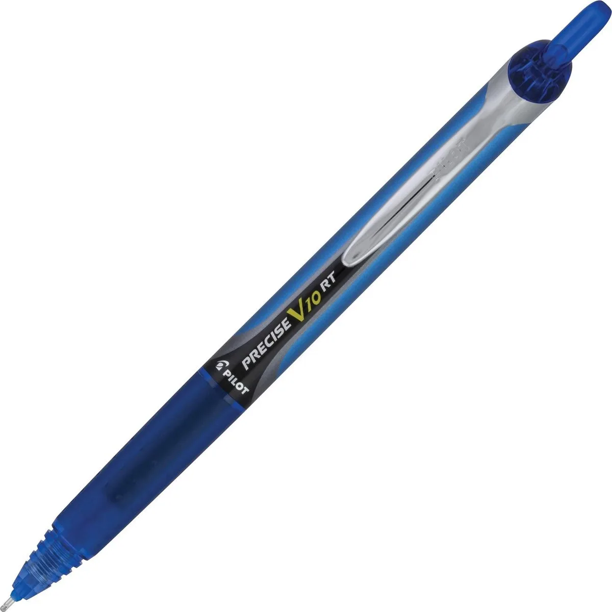 Pilot Pen Pilot Pen 13453 V10RT Retractable Rollerball Pen 1.0 mm Blue 12 Pack — product photo