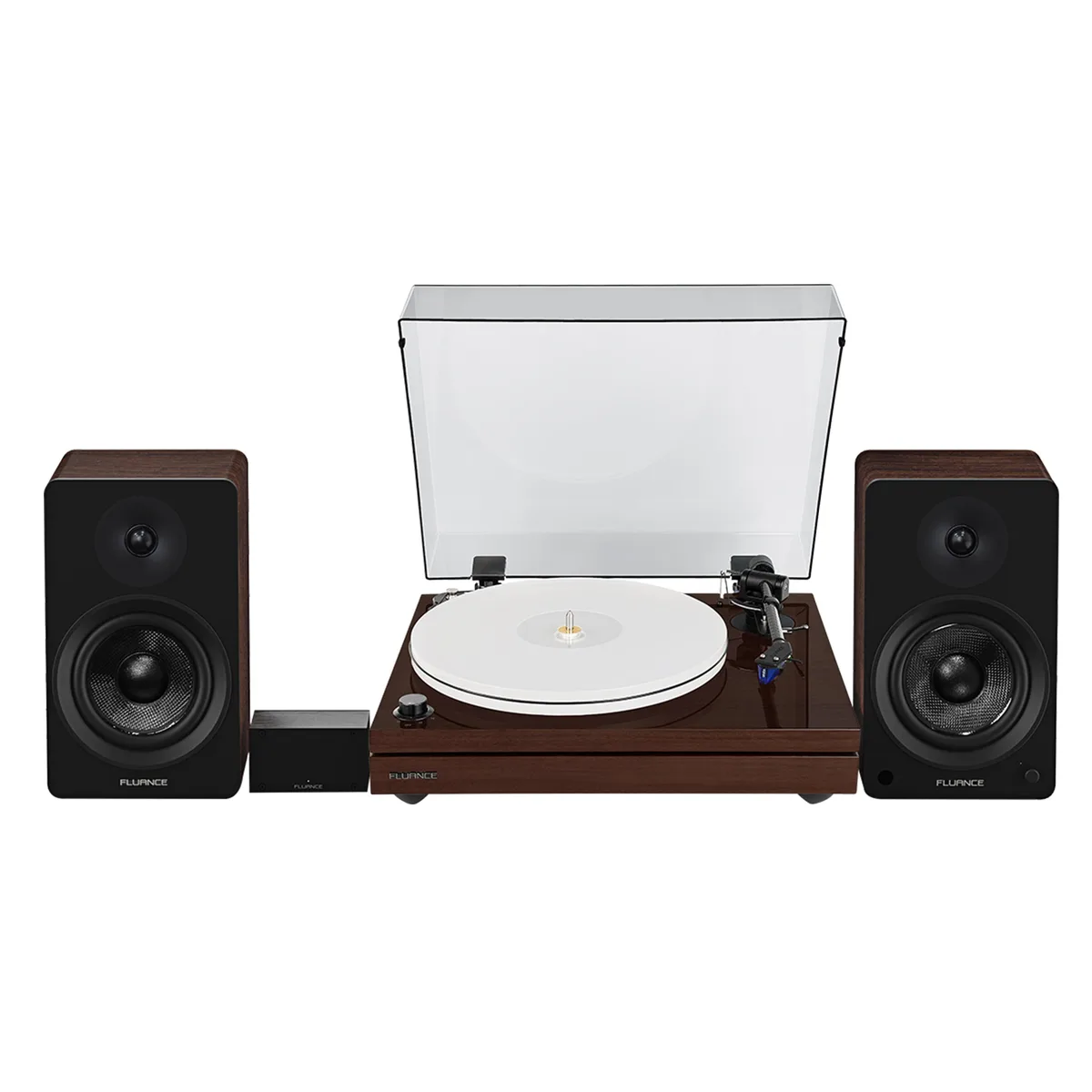 Fluance Fluance RT87 dual-plinth turntable with PA10 preamp and Ai41 speakers, Natural Walnut — product photo
