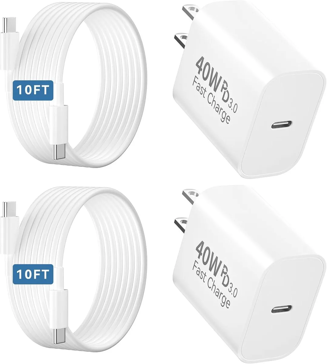 Elestur Elestur 40W USB-C Charger with 10ft Cable — product photo
