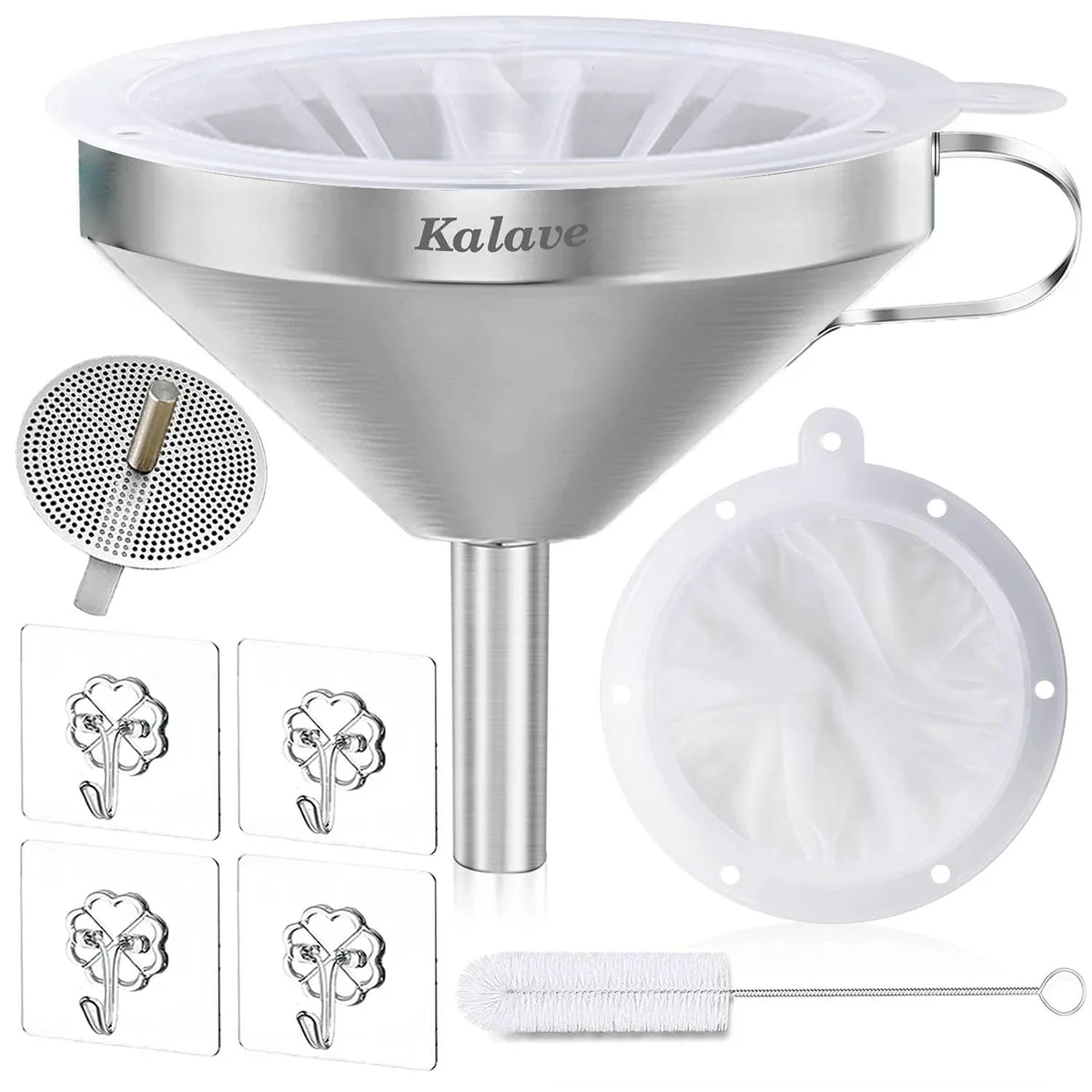  AUTO-VOX Stainless Steel Kitchen Funnel 13 cm 200 Mesh Filter — product photo