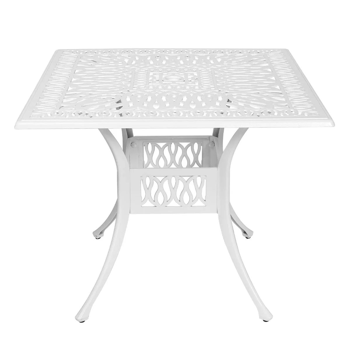 MEETWARM MEETWARM 35.4" Square Patio Table White — product photo