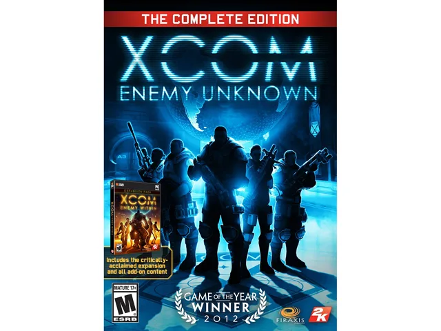 Standard PC game DVD case with XCOM Complete Edition cover art