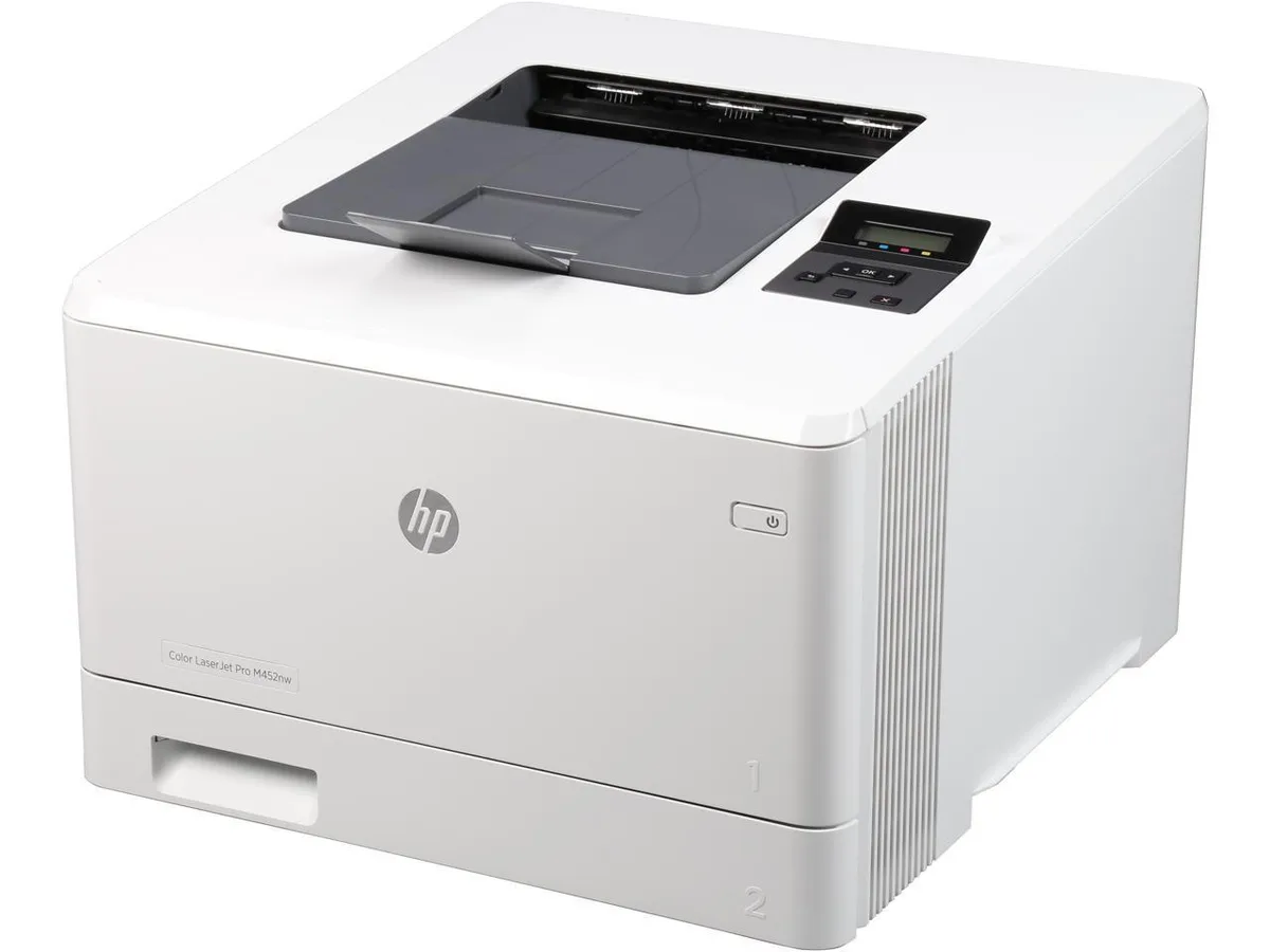 HPE HPE Color LaserJet Pro M452NW wireless laser printer — product photo