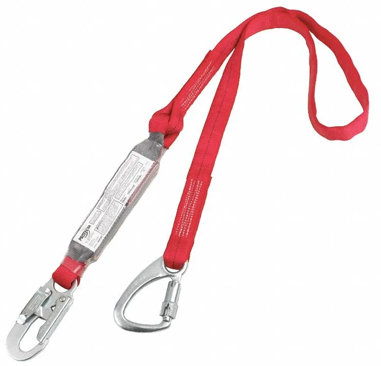 Protecta Protecta 1340040 Tie-Back Lanyard, 1 Leg, Polyester, Red, Personal Protective Equipment — product photo