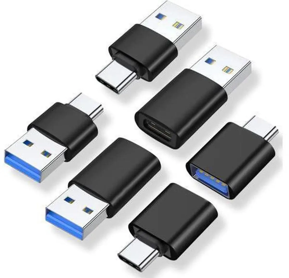 SMUGDESK SMUGDESK 6-Pack USB 3.0 Adapter Set Black — product photo