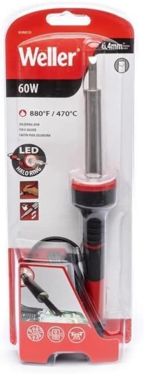  Weller 60W Soldering Iron Kit LED Halo Ring — product photo