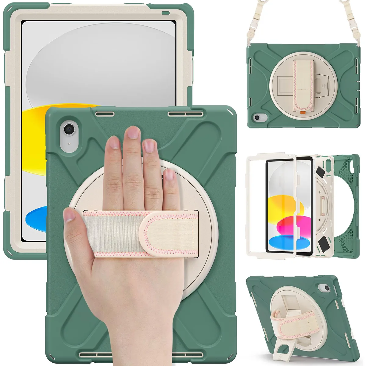 Werleo Werleo A2696 10.9 inch iPad 10th Gen Case Dark Green — product photo
