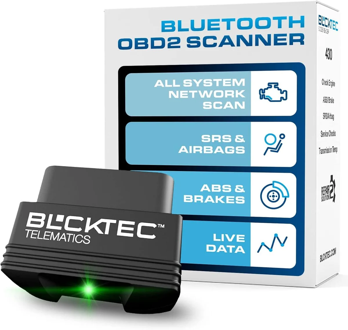 TAURKENAM TAURKENAM 430 Bluetooth OBD2 Scanner Diagnostic Tool car electronics accessory — product photo