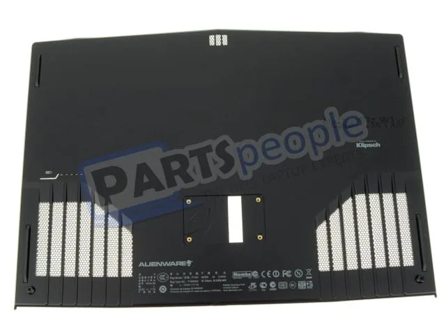 Black Alienware M14x R2 bottom access panel with rubber feet