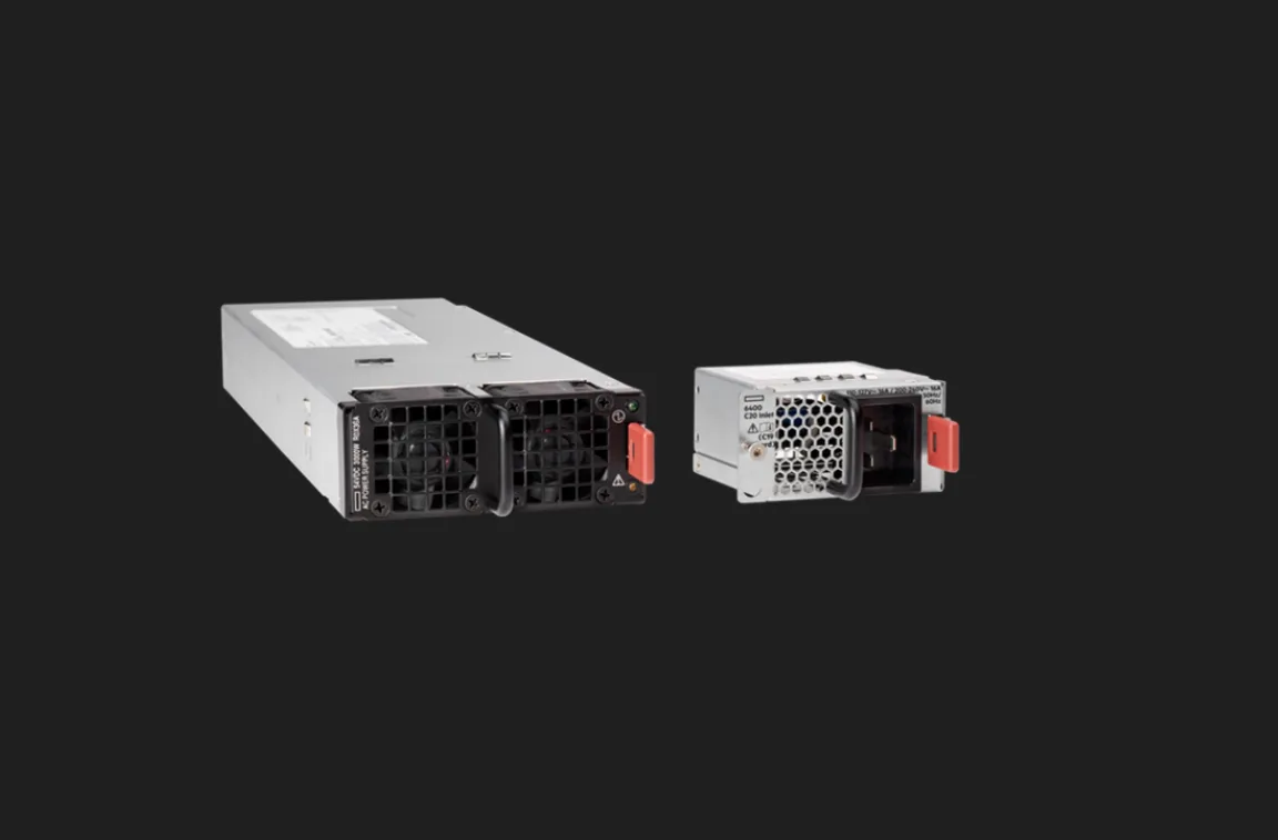HPE HPE R0X36A#B2B Aruba Networking CX 6400 3000W server power supply — product photo