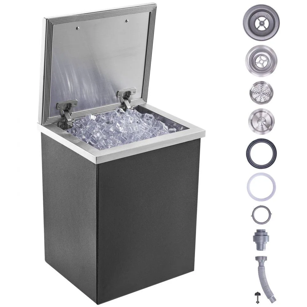 VEVOR VEVOR Drop-In Ice Chest 14"L x 12"W x 18"H 30QT Stainless Steel — product photo