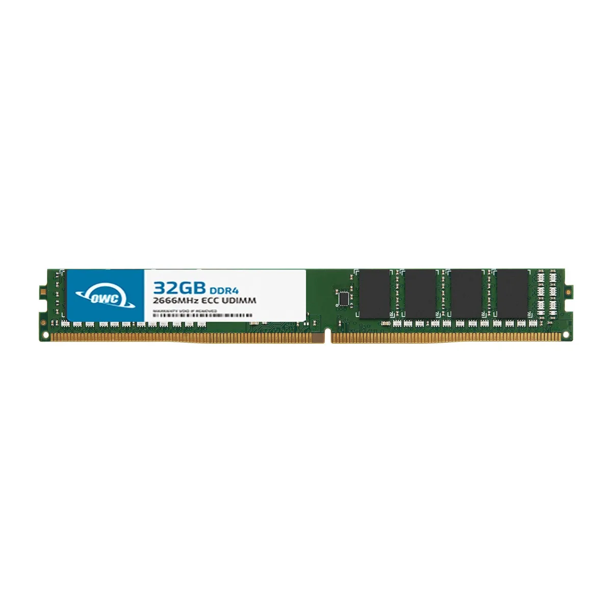 OWC OWC 32GB DDR4 2666 PC4-21300 CL19 2Rx8 VLP 288-pin 1.2V ECC UDIMM memory upgrade — product photo