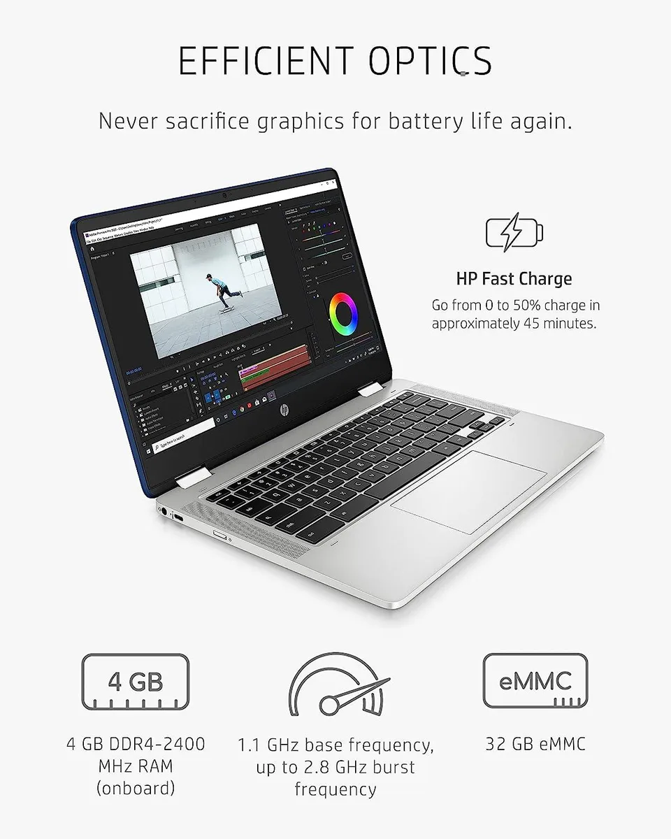 HP HP 14a-ca0060nr 2 14" Chromebook 4 GB 32 GB eMMC — product photo