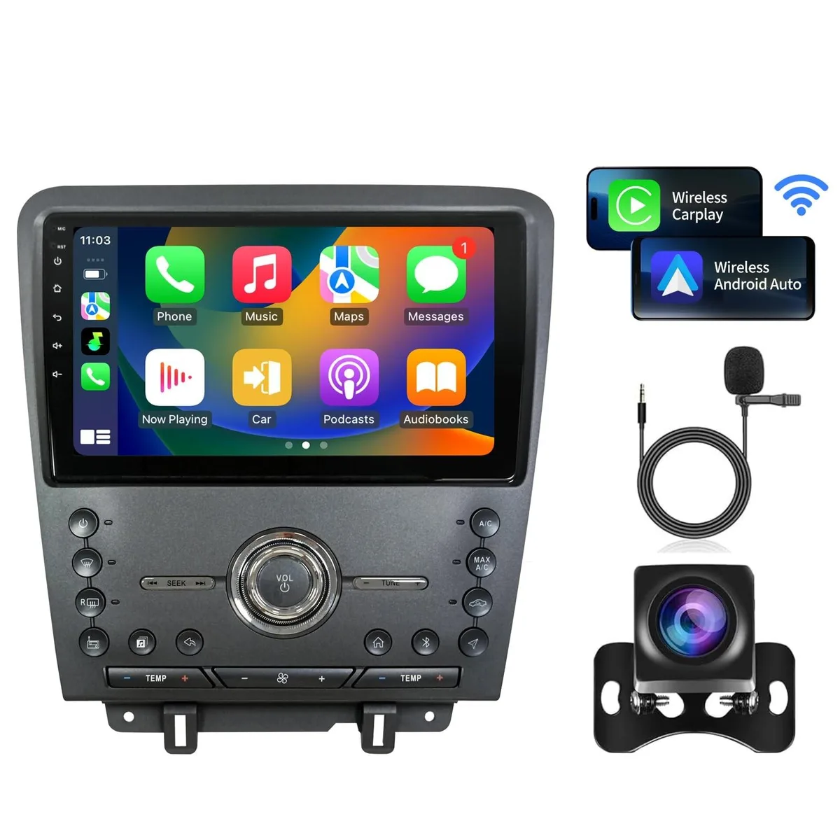 Adafruit Adafruit 10 Inch Android 14 Car Stereo for Ford Mustang 2010-2014 — product photo