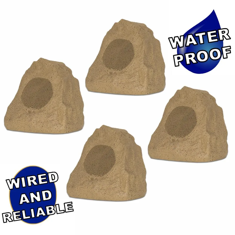 Theater Solutions Theater Solutions 4R4S Sandstone Rock 4 Speaker Set — product photo