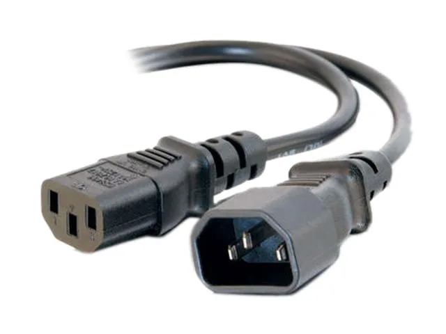 Cables To Go Cables To Go 03141 18 AWG Computer Power Extension Cord IEC320C14 to IEC320C13 6 ft Black — product photo