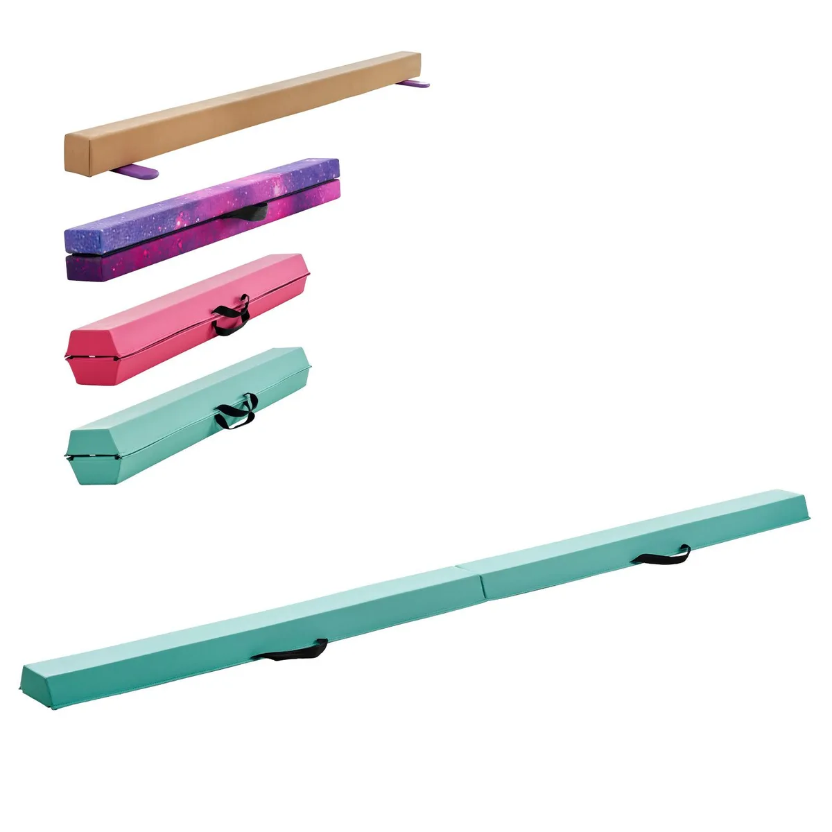 VEVOR VEVOR 8 ft Folding Balance Beam 200 lbs Mint Green — product photo
