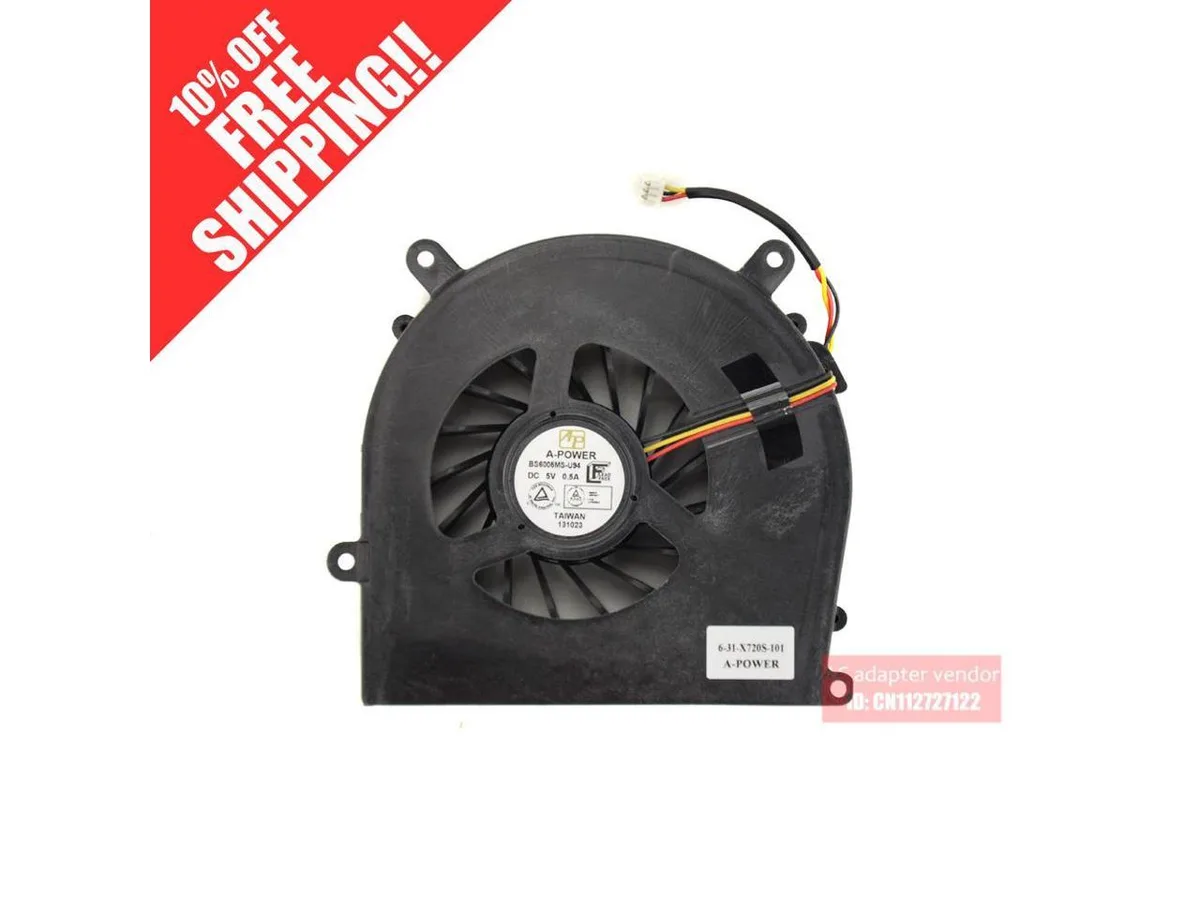 Fans Fans 6-31-X720S-101 case fan for Clevo P150 P170 P370 P570 — product photo