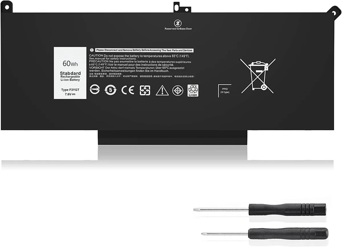 FOCUSTEC FOCUSTEC F3YGT 60Wh 7.6V laptop battery — product photo