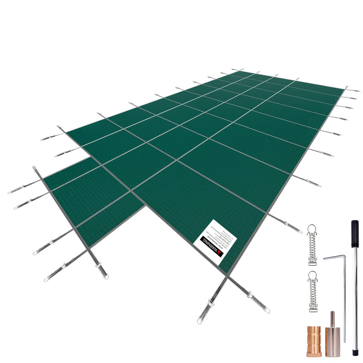 VEVOR VEVOR Pool Safety Cover 18x36ft Rectangle Inground with 4x10ft Center End Step Green — product photo