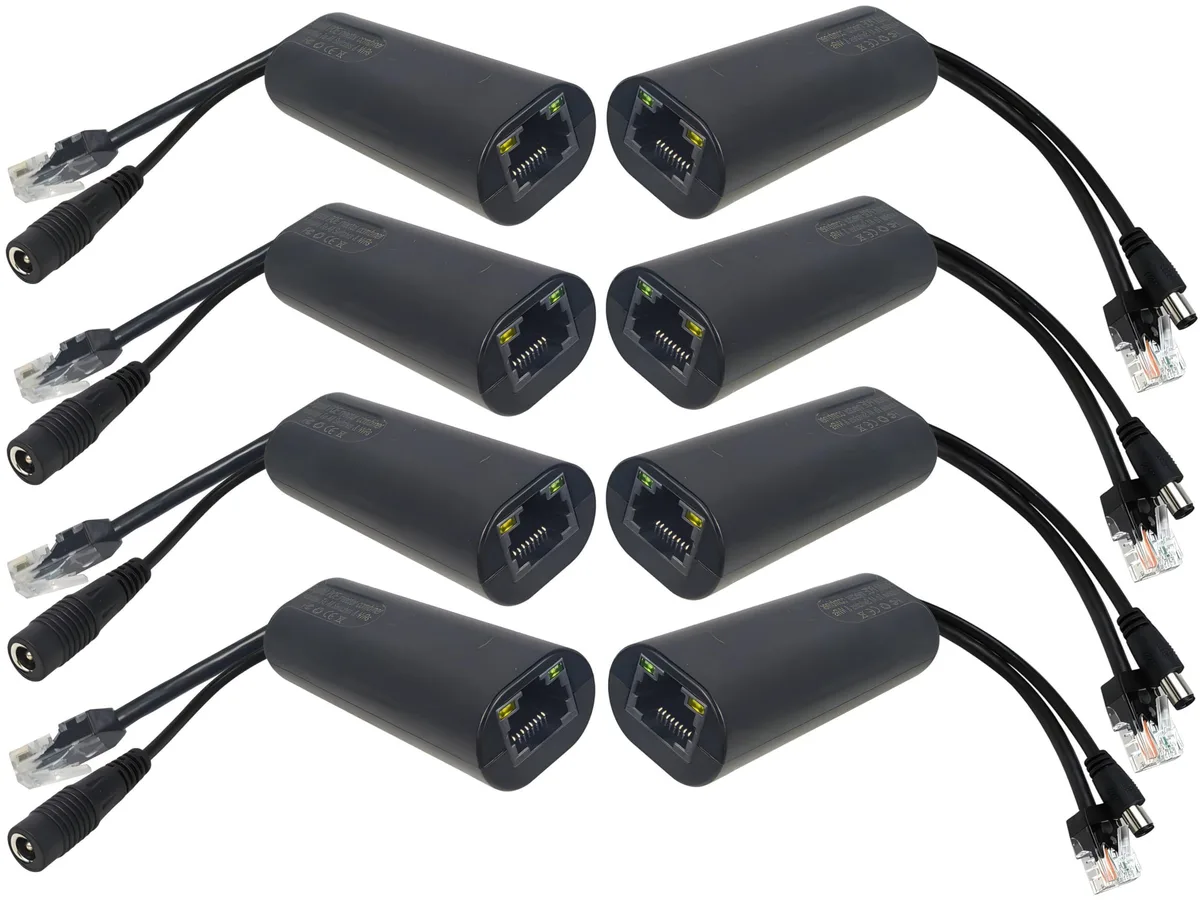 Bolton Technical Bolton Technical 4-Pair Gigabit PoE Injector Splitter Kit 5-48V 825ft 2 in 1 accessory — product photo