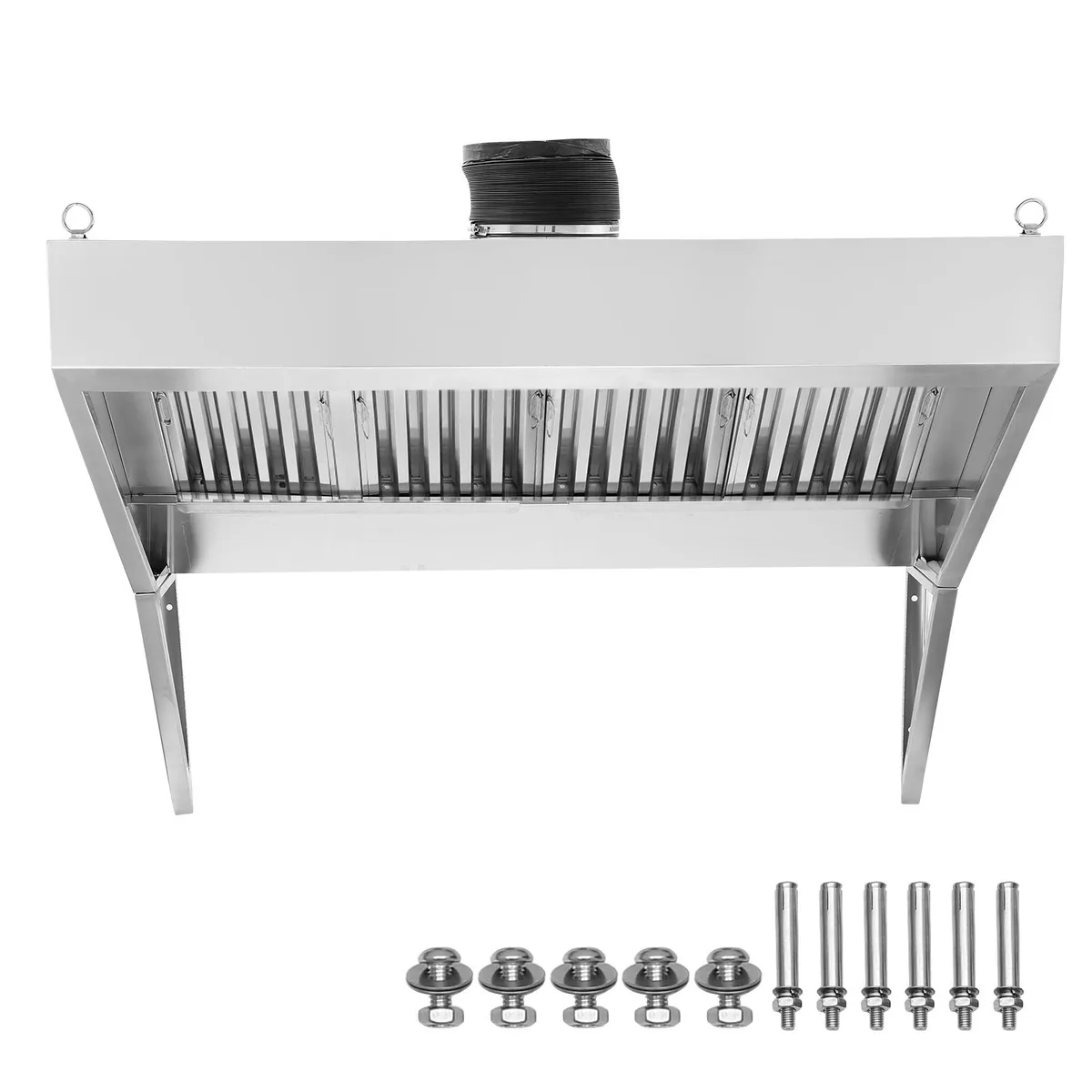 VEVOR VEVOR 9FT Commercial Exhaust Hood 201 Stainless Steel 4 U-shaped Grid Oil Filters — product photo