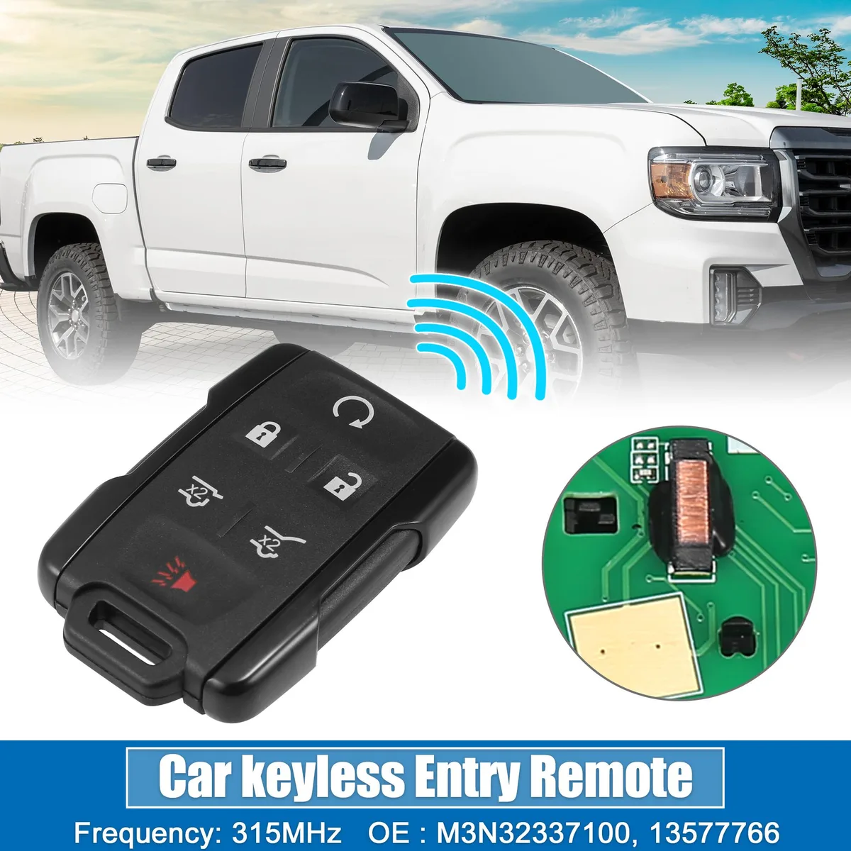 Unique-Bargains Unique-Bargains 6-Button Proximity Key Fob 315MHz Chevrolet Tahoe Suburban 2015-2020 M3N32337100 — product photo