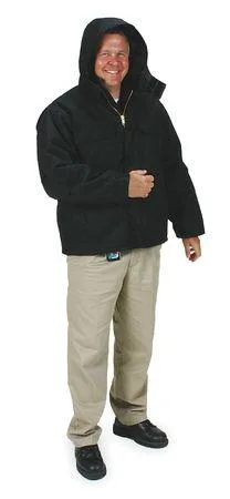 Condor Condor 1000-denier Condura Nylon Zipper Coat Black XL personal protective equipment — product photo