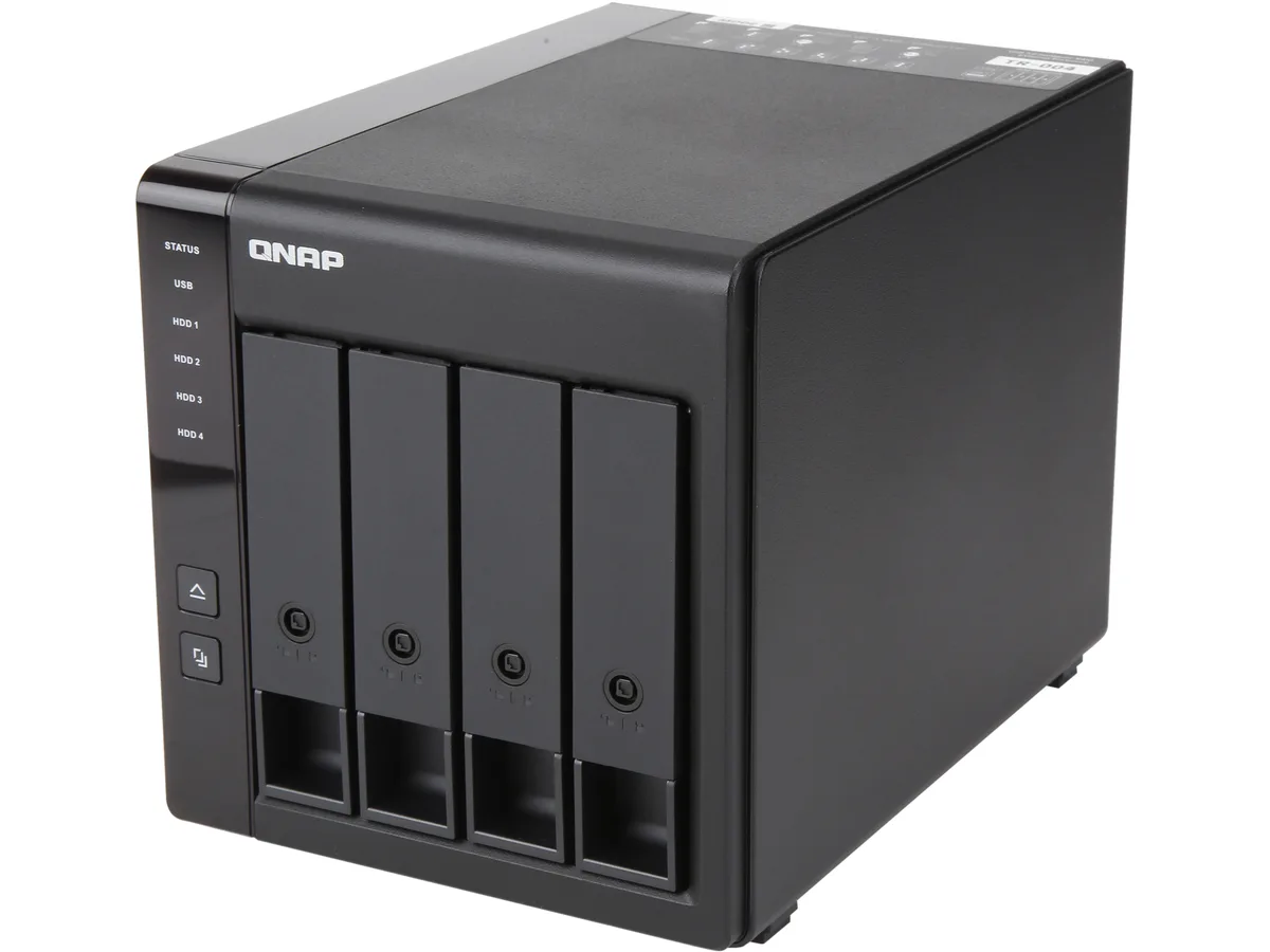 Qnap Qnap TR-004-US 4-Bay USB 3.2 Gen 2 Type-C Desktop NAS (Diskless) — product photo