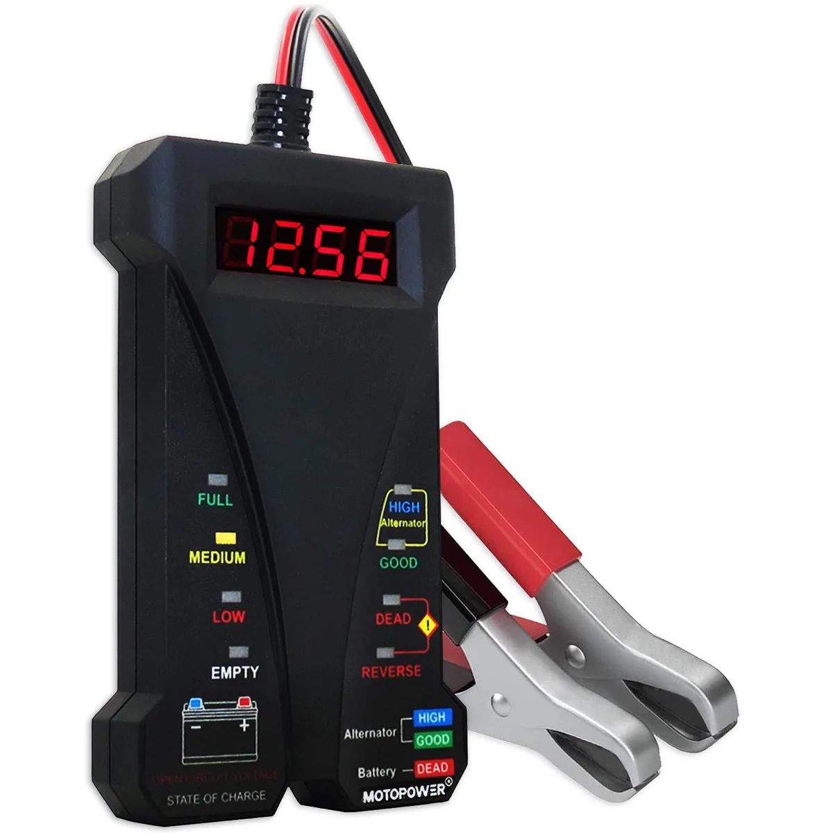 MOTOPOWER MP0514A 12V Battery Tester Analyser — product photo