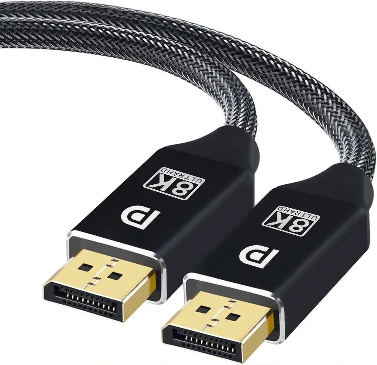 Vszerda Vszerda 8K DP 1.4 Cable 4.92ft 32.4Gbps HBR3 DSC 1.2 HDR10 Black — product photo