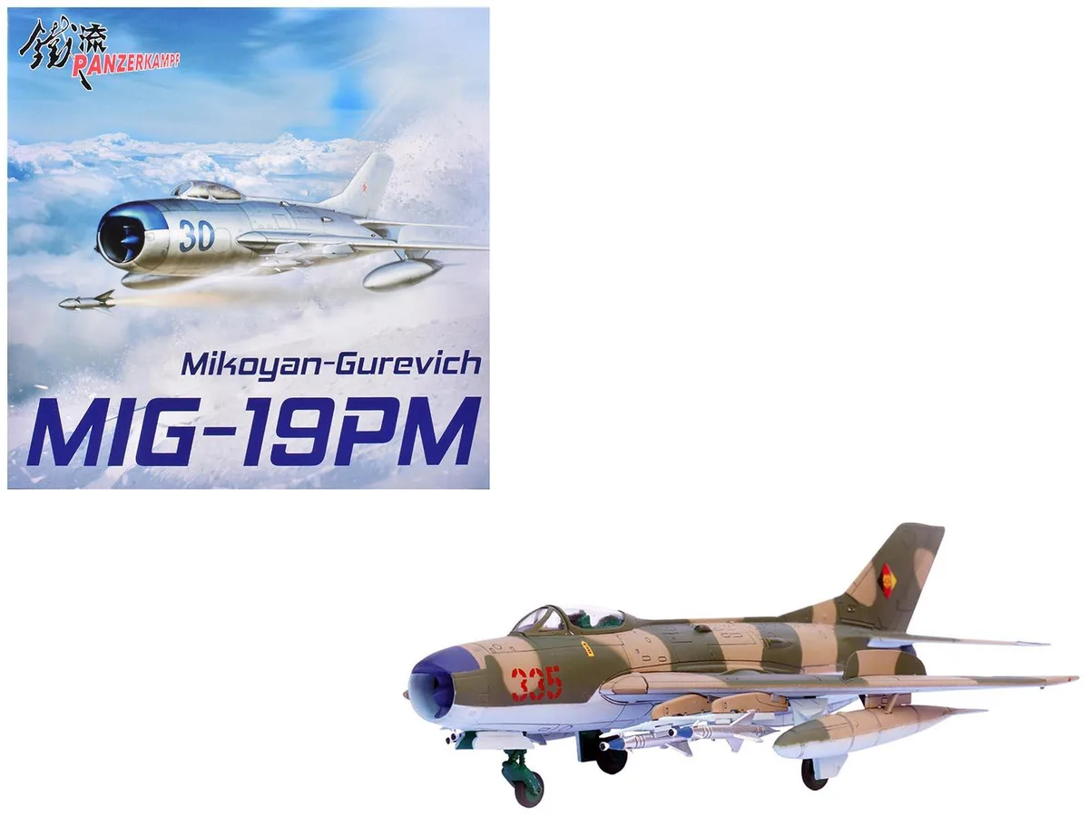 Panzerkampf Panzerkampf MiG-19PM Farmer-E "Red 335" East German Air Force 1/72 Diecast Model — product photo