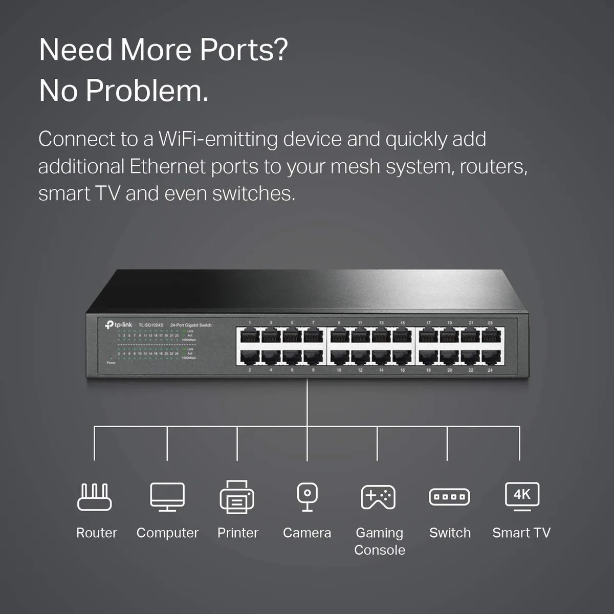 TP-Link TP-Link TL-SG1024S 24 Port Gigabit Ethernet Switch — product photo