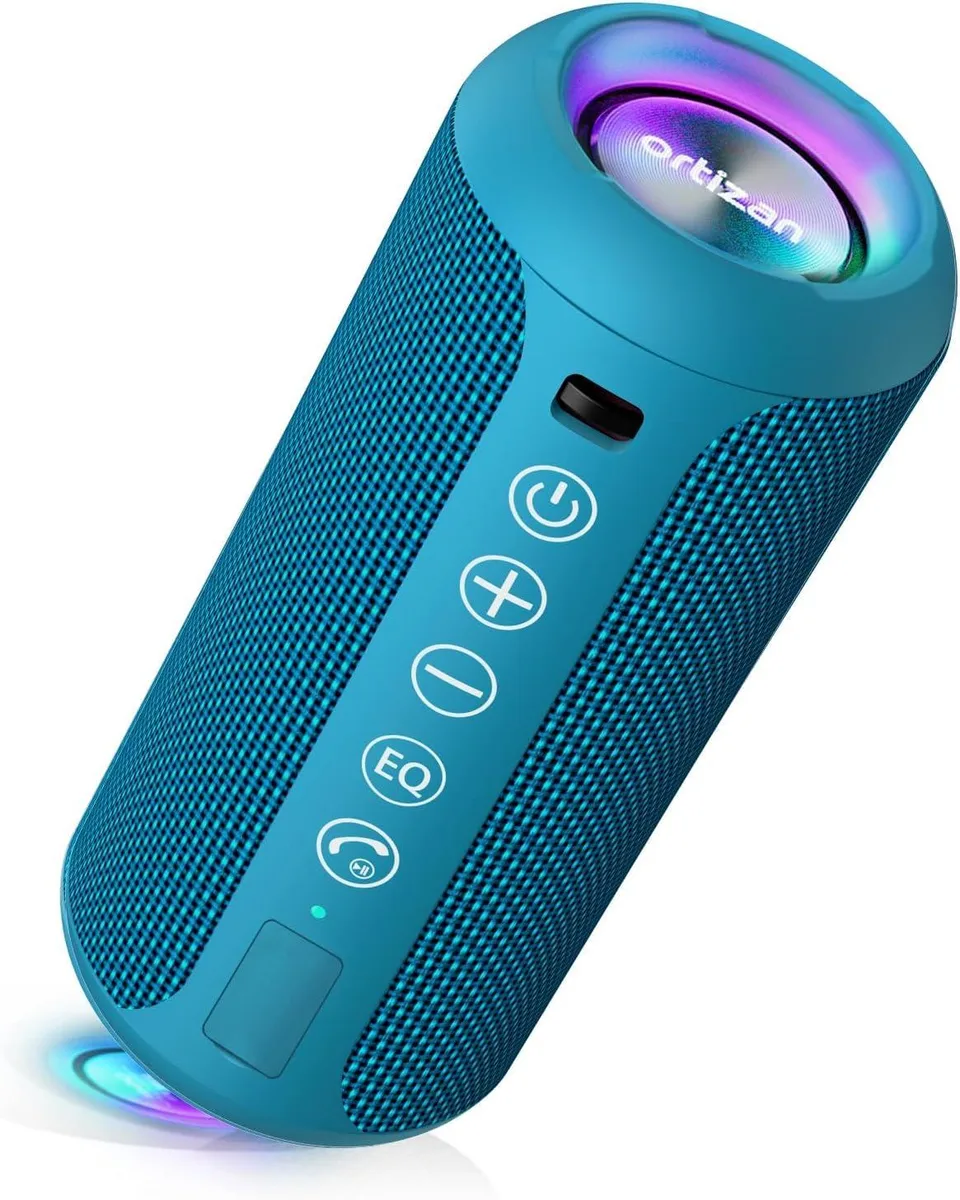  Ortizan X10 Portable Speaker 24W IPX7 Bluetooth 5.3 Blue 30H — product photo