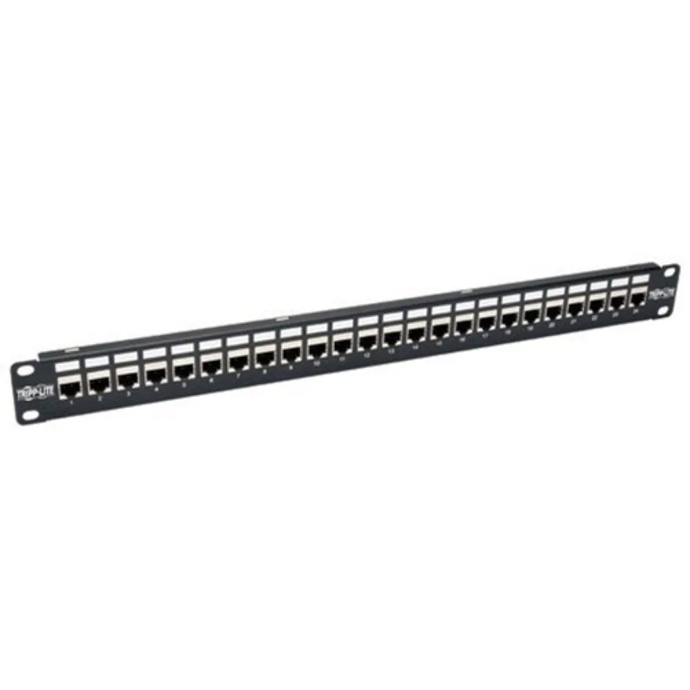Tripp Lite Tripp Lite N254-024-SH-6A 24-port 1U Cat6a shielded patch panel — product photo
