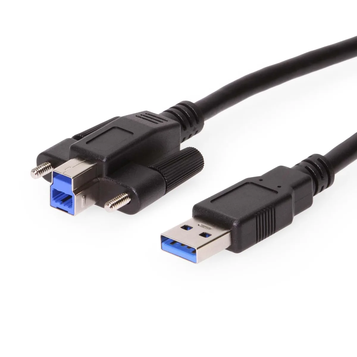 CoolGear CoolGear BMSLAM-USB3-5FT USB 3.2 Gen 1 Type-A to Screw-Lock Type-B Cable 5ft — product photo
