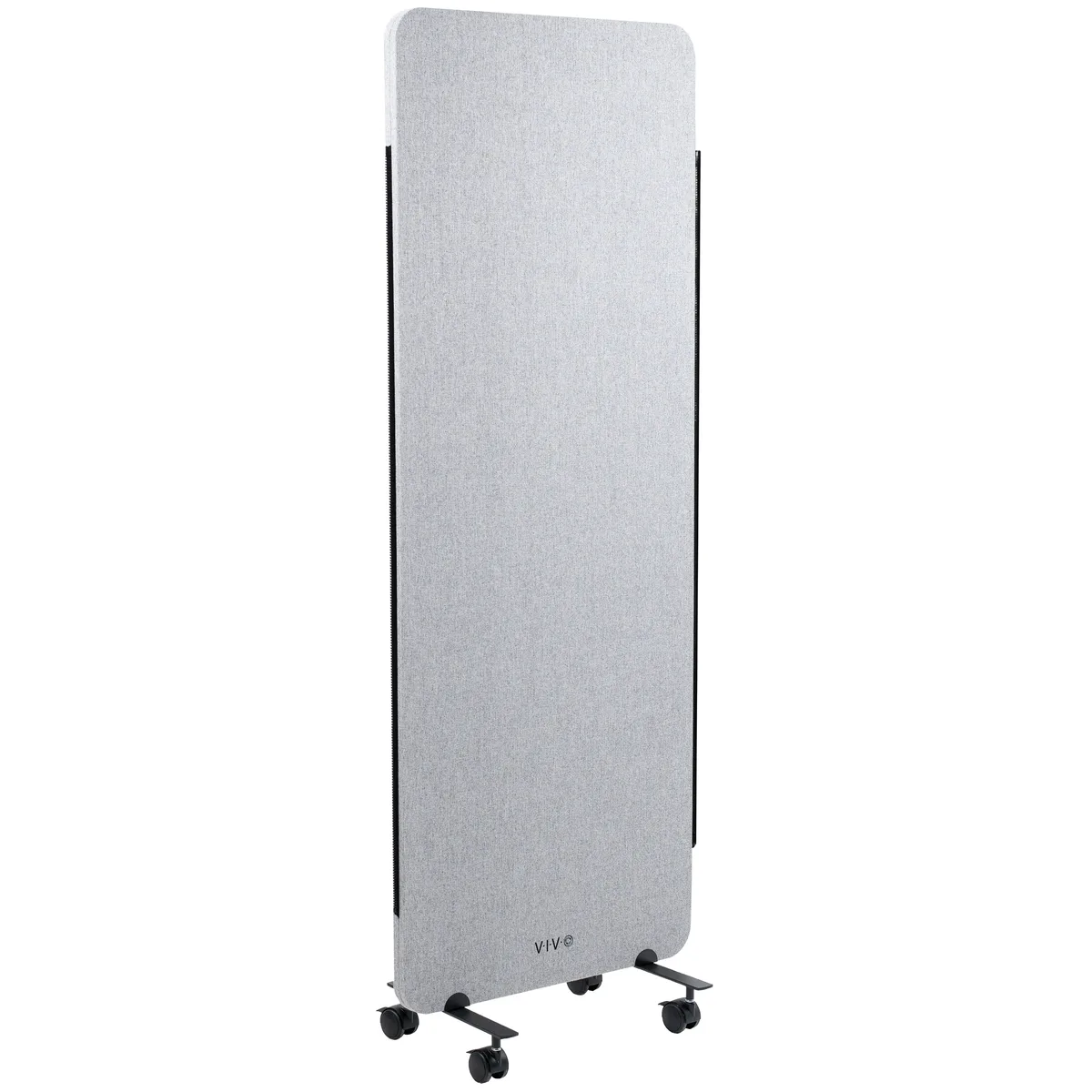 VIVO VIVO Gray Mobile Privacy Panel 24 x 66 inch on Wheels — product photo
