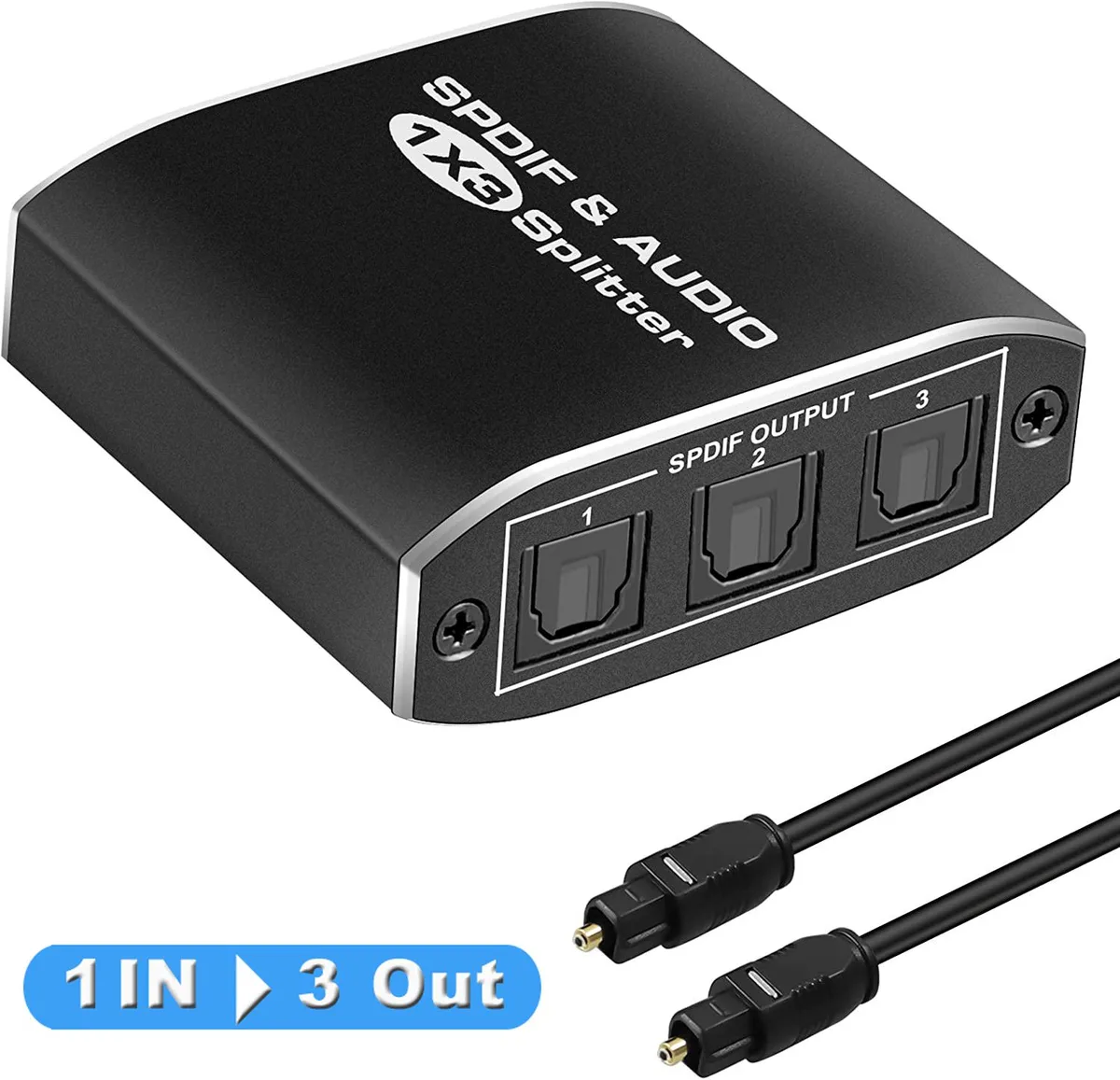 LUOM LUOM OZG1 1×3 Toslink Splitter with Cable — product photo