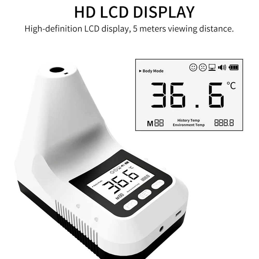 SUIUBUY SUIUBUY K3 Pro Infrared Thermometer Adults Non Contact Wall-Mounted Digital LCD Screen — product photo