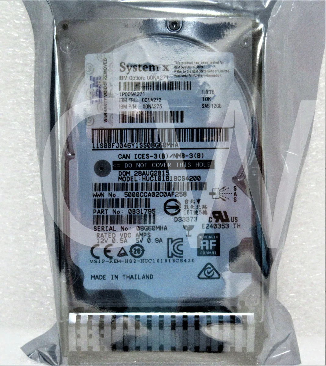 IBM IBM HUC101818CS4200 1.8TB 10000RPM 2.5" SAS accessory — product photo