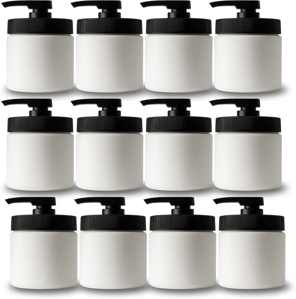 Vandue Corporation Vandue Corporation 12-pack 16oz Pump Jar White/Black — product photo