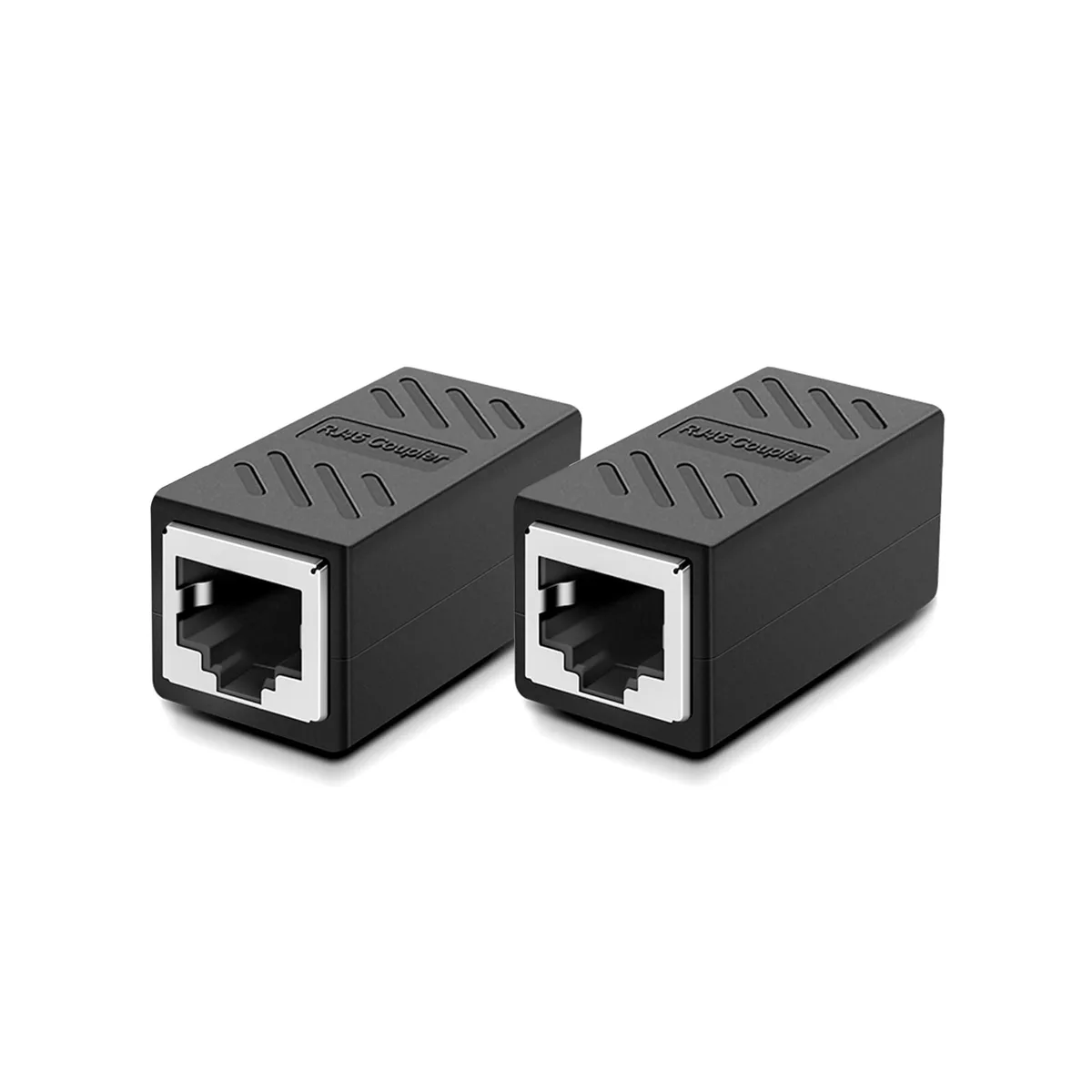 Vszerda Vszerda 2 PCS Gigabit RJ45 Coupler Female to Female Black — product photo